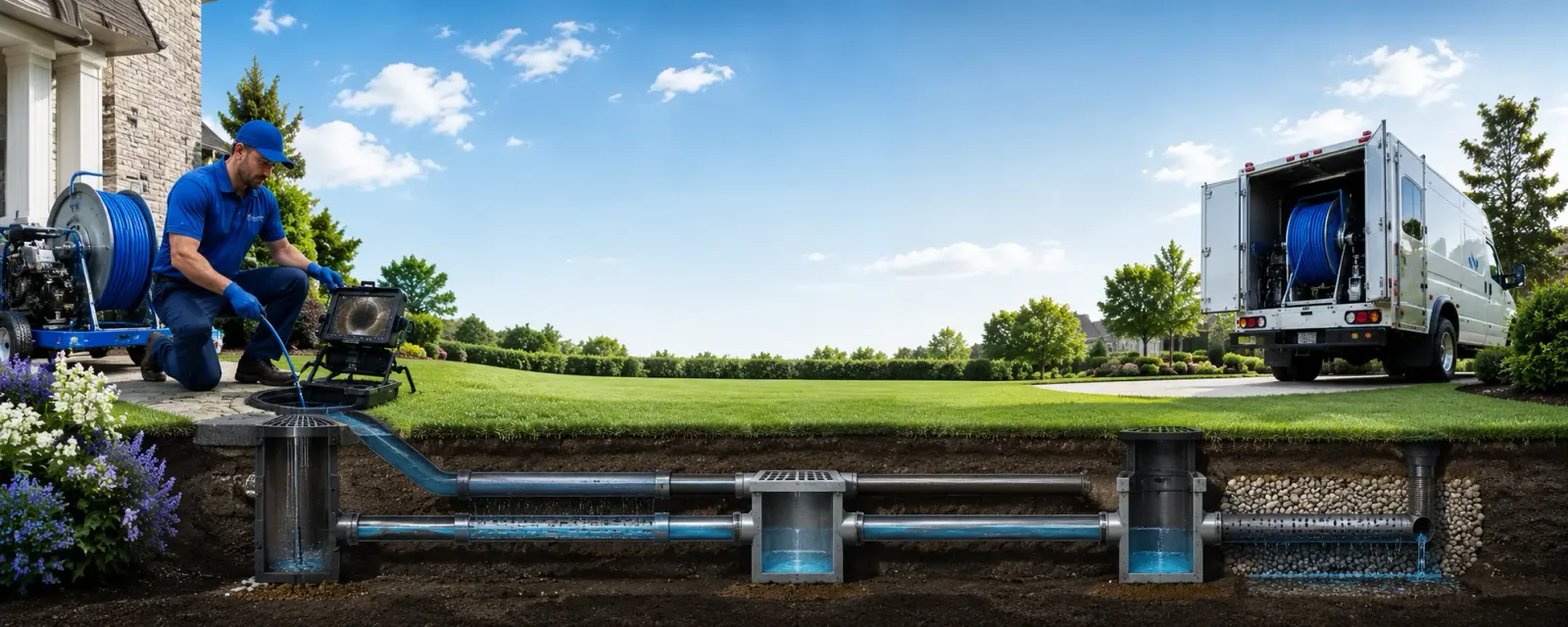 Outdoor drain cleaning information for Washington, VT